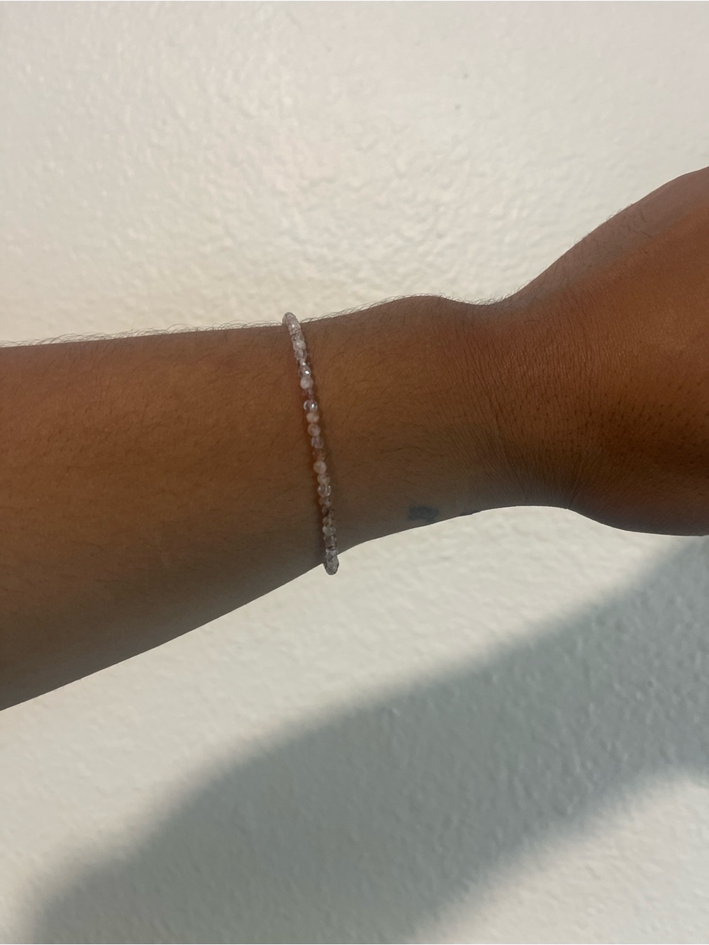 Shiny Faceted Pink Tourmaline Beaded Bracelet